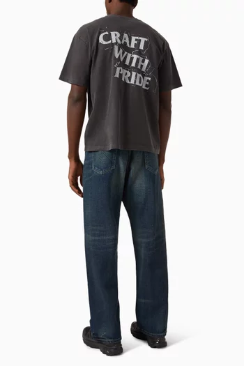 Printed T-shirt in Cotton
