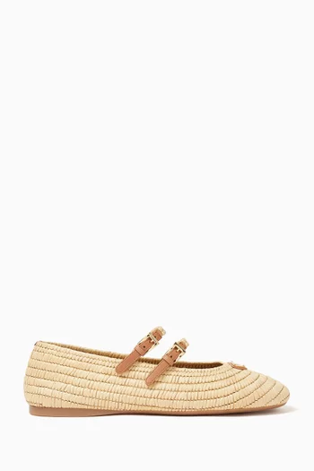 Ballet Flats in Viscose-crochet