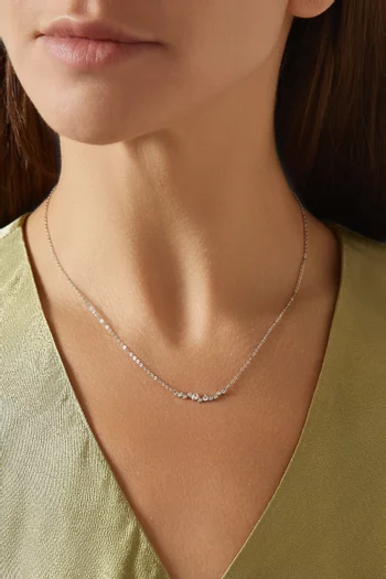 The Regal Row Necklace in 925 Sterling Silver