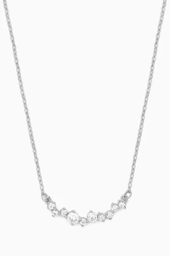 The Regal Row Necklace in 925 Sterling Silver