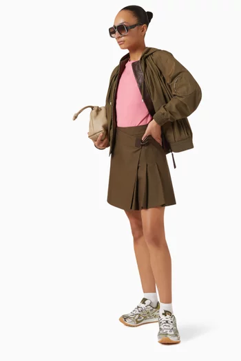 Pleated Mini Skirt
