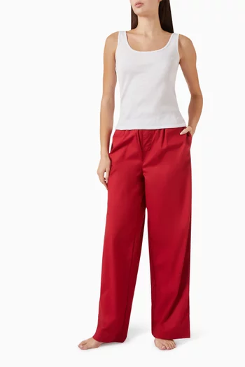 Pyjama Pants in Cotton Poplin