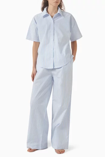 Pyjama Pants in Cotton Poplin