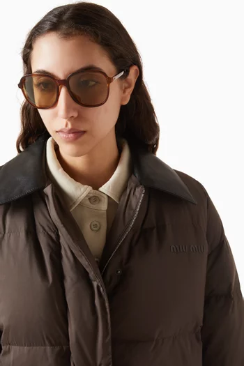 Pillow-shape Sunglasses in Acetate