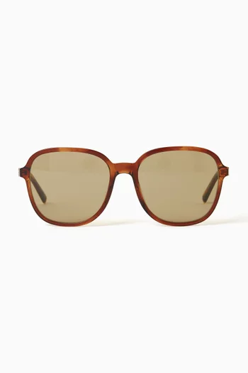 Pillow-shape Sunglasses in Acetate