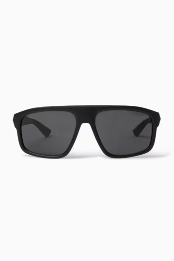 Rectangle Sunglasses in Acetate
