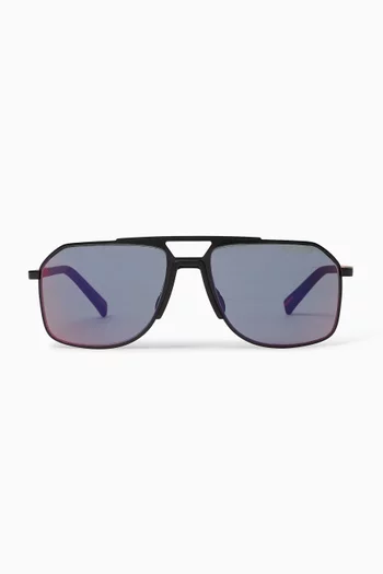 Aviator Sunglasses in Metal