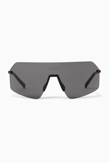 Irregular Sunglasses in Metal