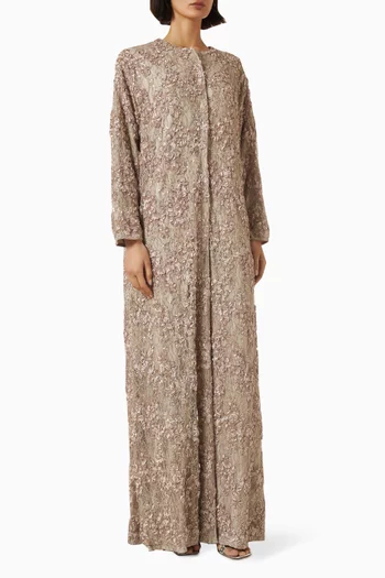 Embroidered Lace Kaftan