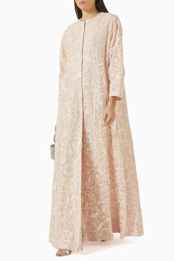 Embroidered Lace Kaftan