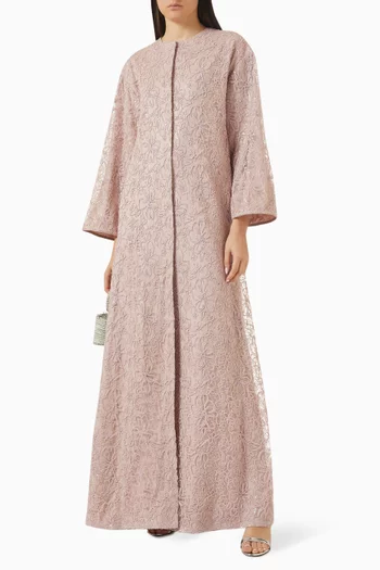 Embroidered Lace Kaftan