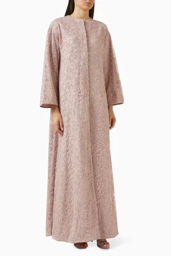 Embroidered Lace Kaftan