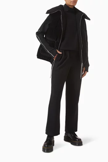 Brushed Rib Straight-leg Sweatpants, 28"