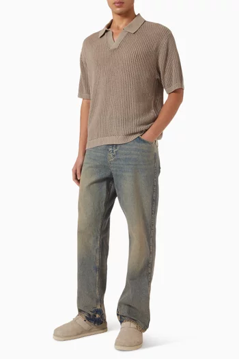 Beverly Open-Knit Polo