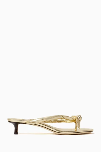 Liss 35 Sandals in Metallic Leather