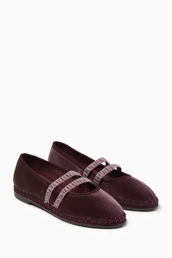 Laurance Mary Jane Shoes in Velvet