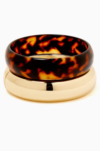 Tortoise Bangle Bracelet Set