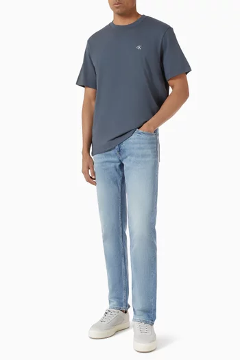 Slim Straight Jeans in Denim