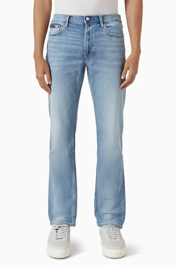 Slim Straight Jeans in Denim