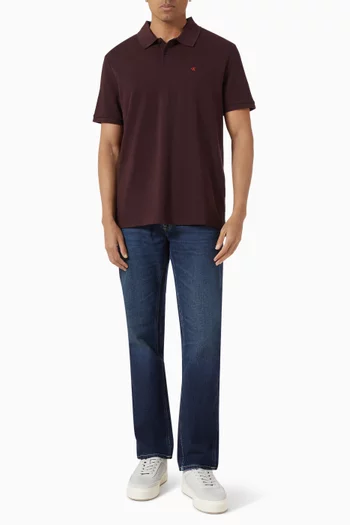 Slim Straight Jeans in Denim