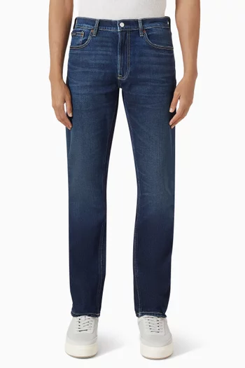 Slim Straight Jeans in Denim