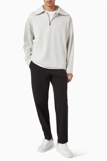 Brushed Quarter Zip Sweatshirt