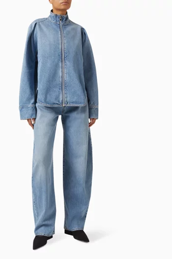 Zip Shirt in Denim