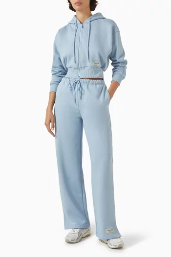 Straight Leg Sweatpants in Cotton Fleece