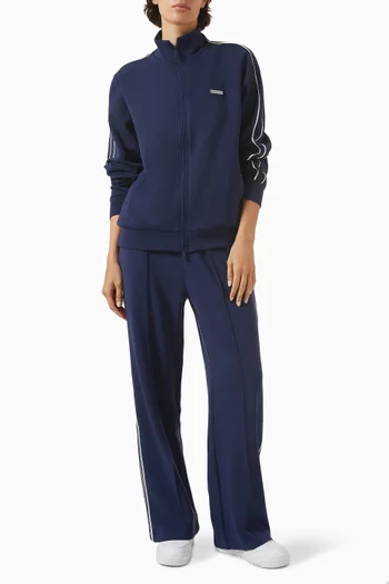 Contrast Panel Track Jacket in Scuba Soft