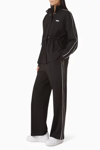 Contrast Panel Modest Jacket in Scuba Soft