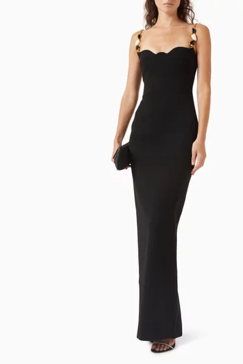 Riccardo Corset Gown in Crepe