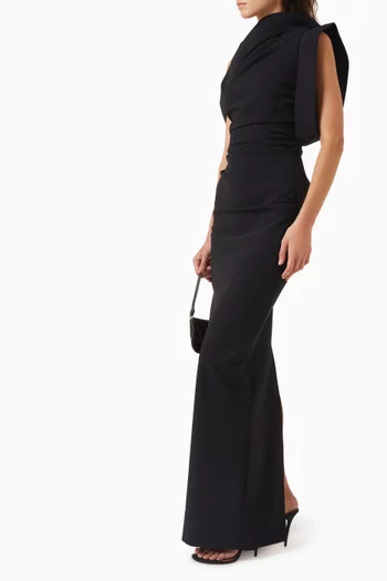 Rowana One-shoulder Gown in Jersey