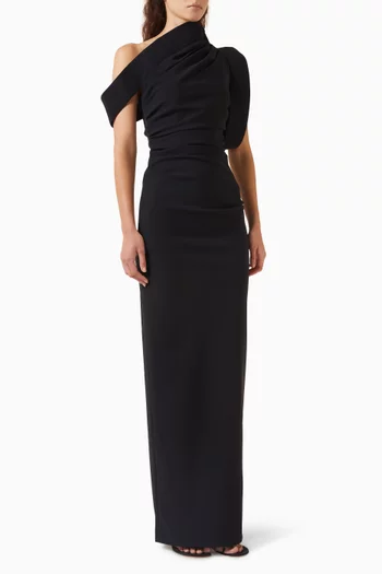 Rowana One-shoulder Gown in Jersey