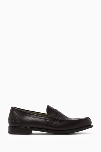 Logo Loafers in Leather