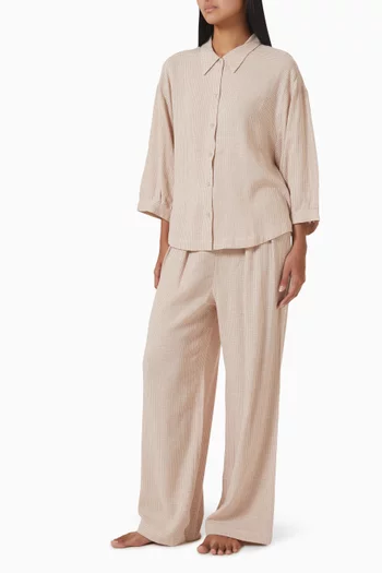 Relaxed-fit Pants in Linen Blend