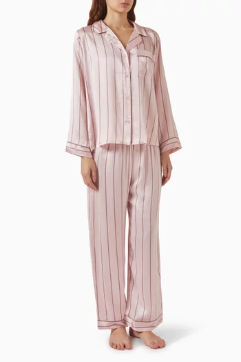 Inez Shirt & Pants Pyjama Set in Silk