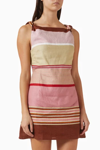 Flor Mini Dress in Linen