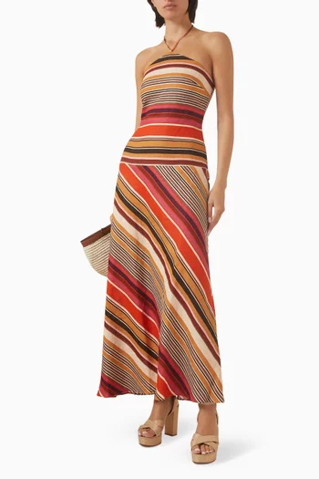 Clara Maxi Dress in Linen
