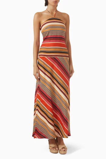 Clara Maxi Dress in Linen