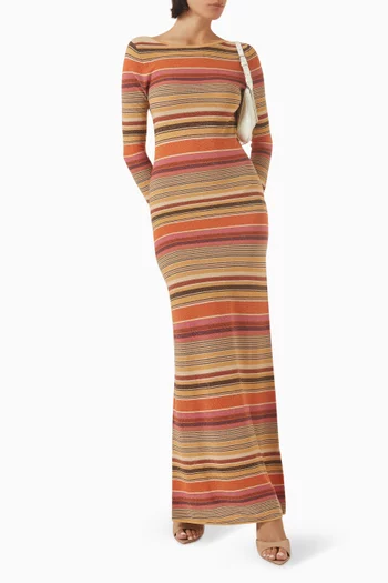 Notturna Maxi Dress in Viscose Blend