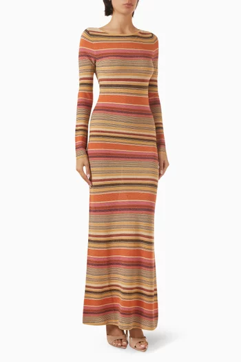 Notturna Maxi Dress in Viscose Blend