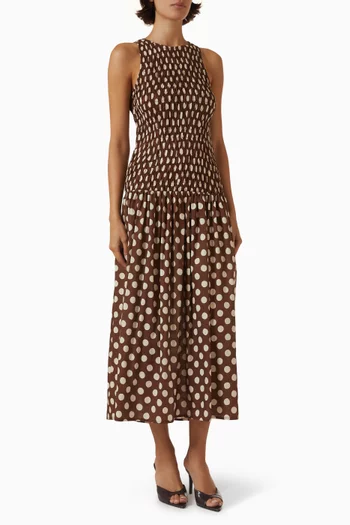 Luisa Midi Dress in Cotton
