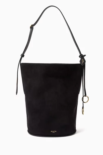 Small Bucket Bag in Suede