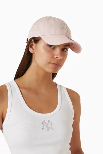 Yankees Crystal Hat in Cotton Twill