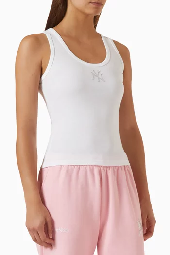 Yankees Krystal Crop Tank Top in Cotton