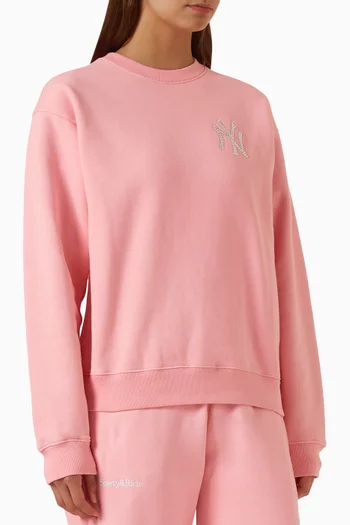 Yankees Krystal Sweatshirt in Cotton
