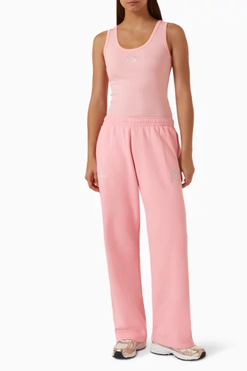 Yankees Krystal Crop Tank Top in Cotton