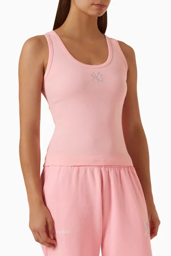 Yankees Krystal Crop Tank Top in Cotton