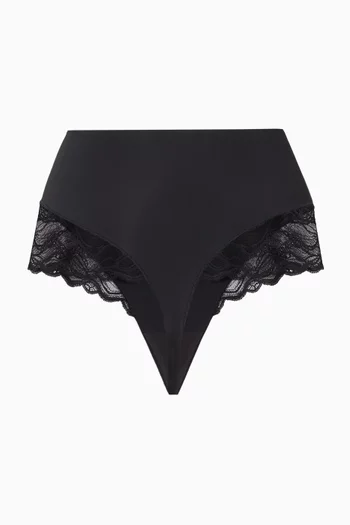Logo High-waist Thong