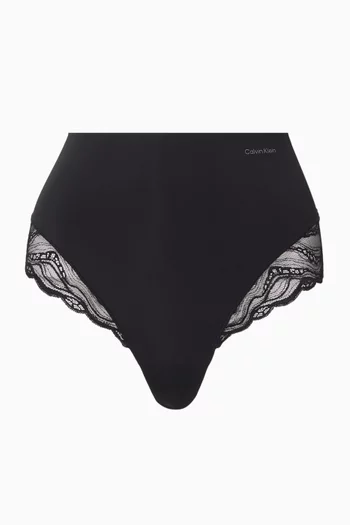 Logo High-waist Thong